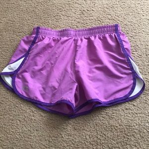 Purple Under Armour Running Shorts